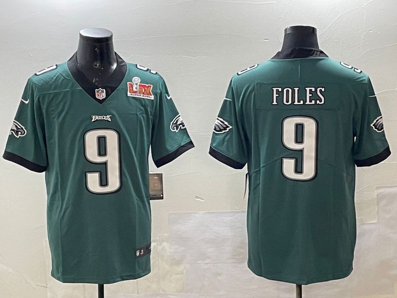 Men Philadelphia Eagles #9 Foles Green 2025 Nike Vapor Limited NFL Jersey style 2->philadelphia eagles->NFL Jersey